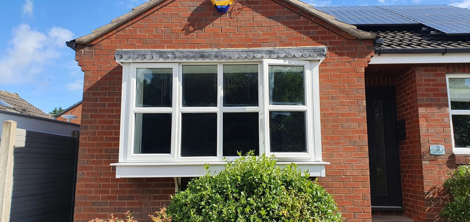 Anthracite Grey uPVC window spraying Chesterfield Spraymasters UK