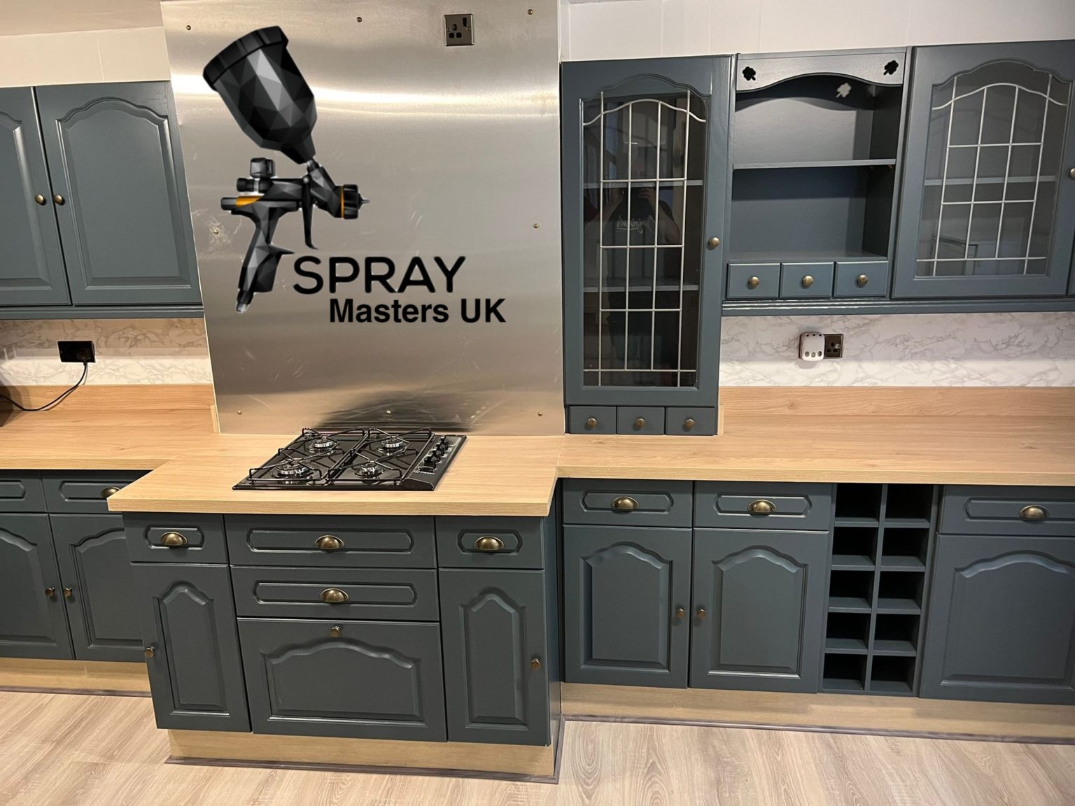 Painting High Gloss Kitchen The SprayMasters Spraymasters UK