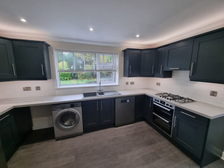 Kitchen Cupboard Spraying