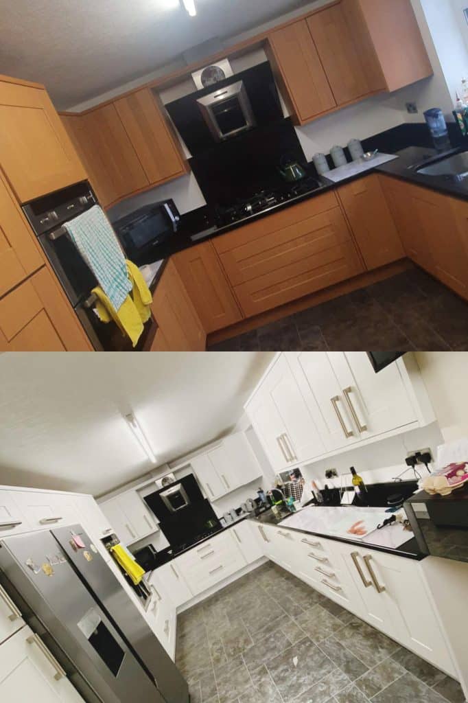 how much does it cost to spray kitchen cabinets nottingham Kitchen respray Derby